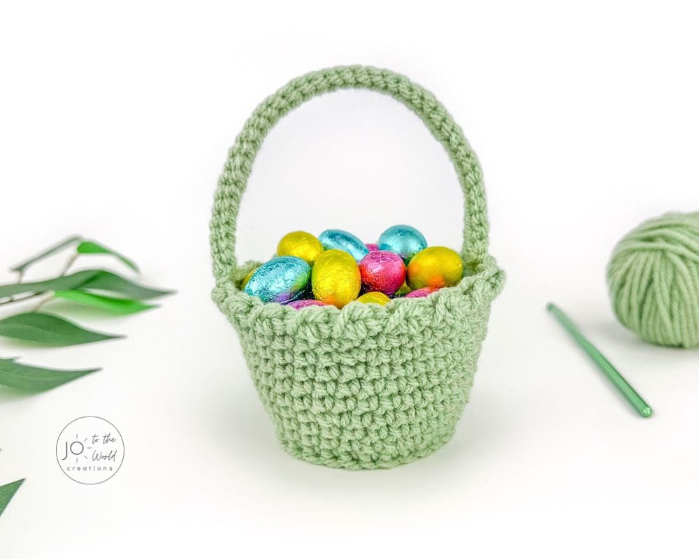 Easy Crochet Easter Basket Mini Pattern