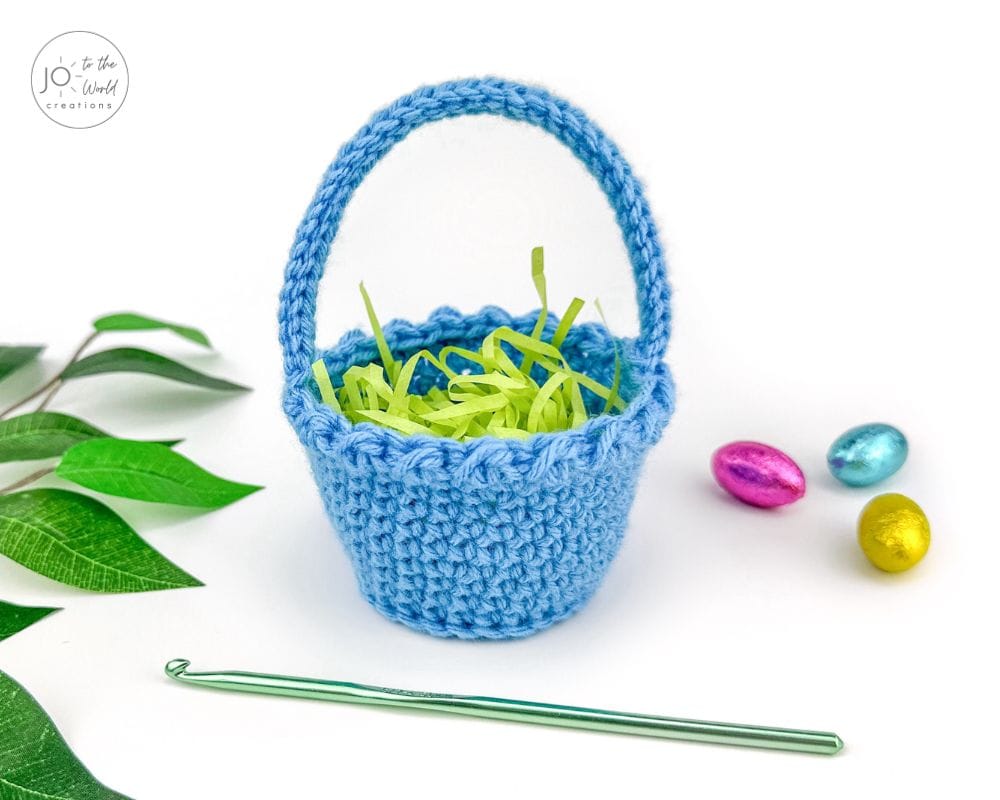 Easy Easter Crochet Basket Mini Pattern