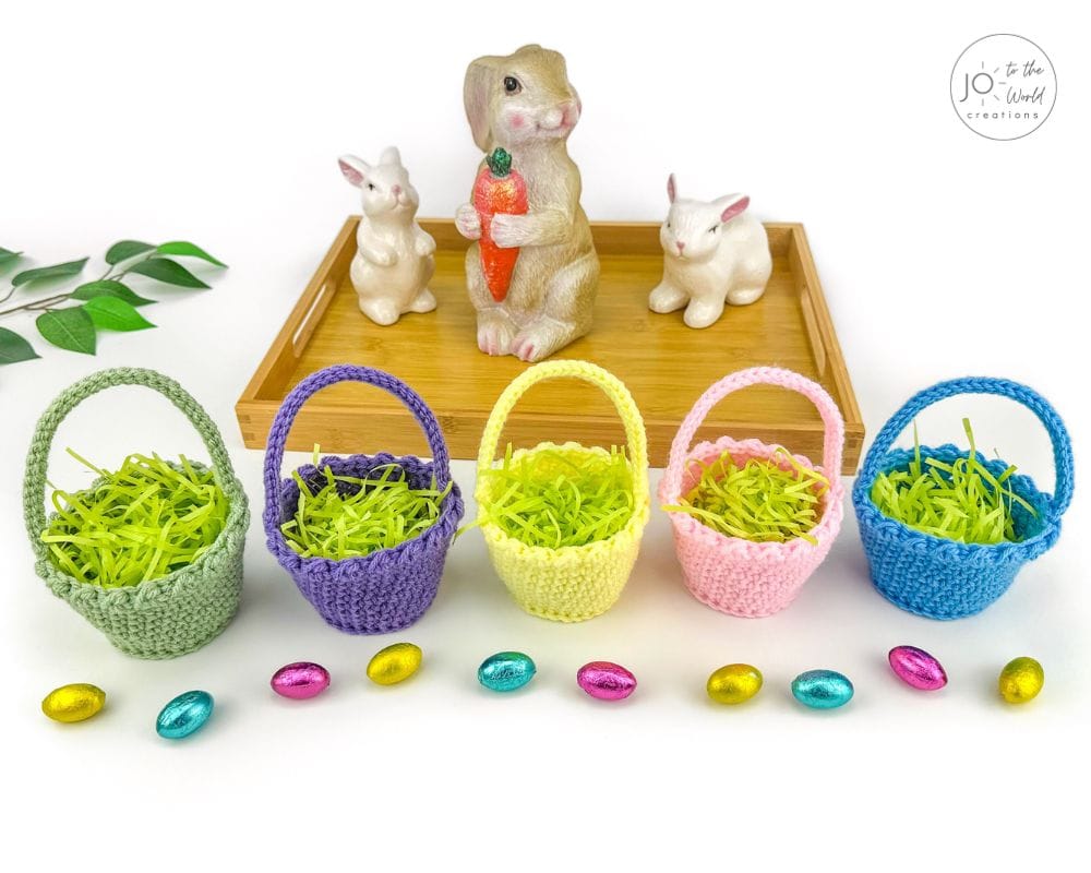 Easy Easter Crochet Baskets Mini Pattern