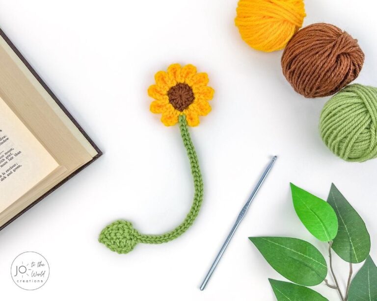 Flower Bookmark Crochet Pattern
