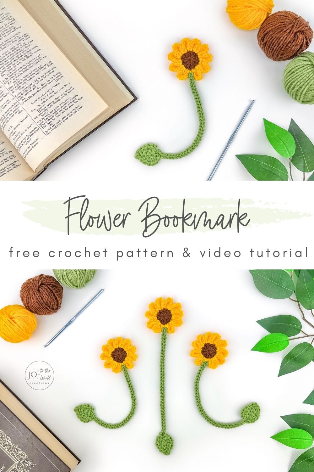 Flower Bookmark Crochet Pattern Free