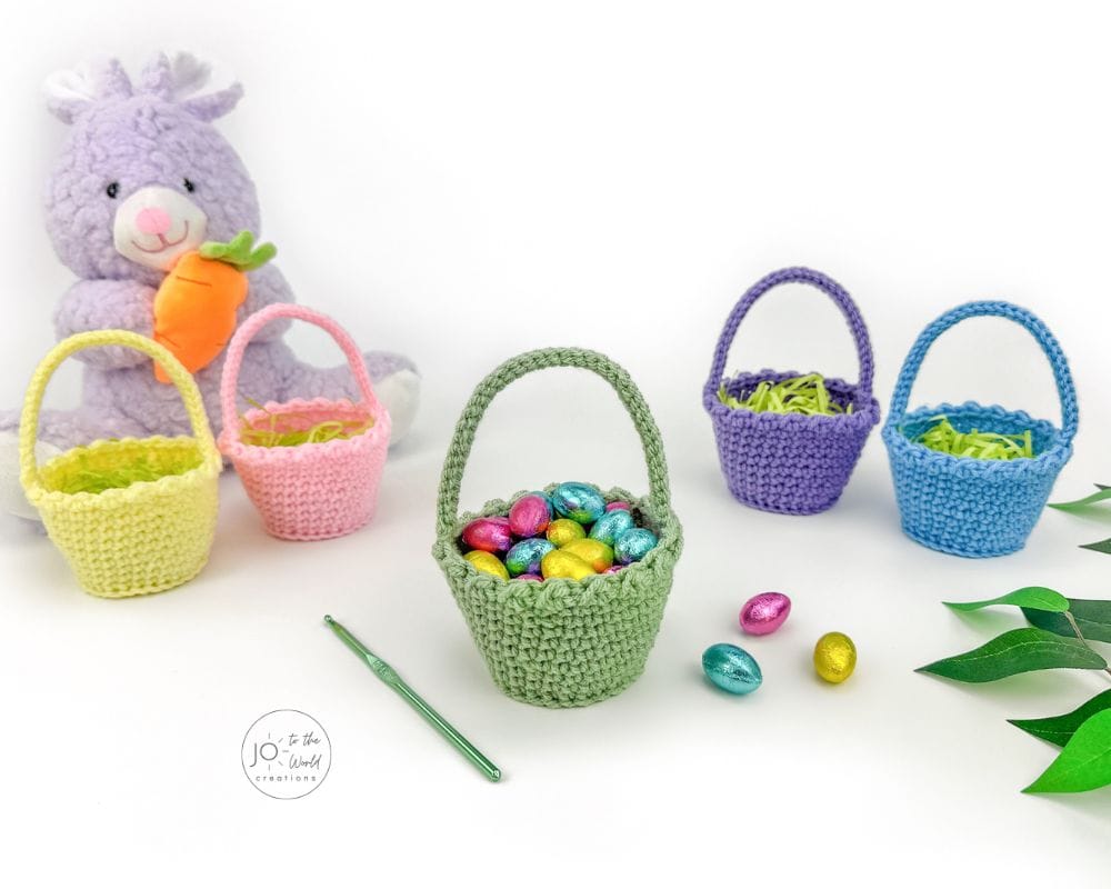 Mini Easter Baskets Crochet Pattern
