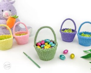 Mini Easter Basket Crochet Pattern