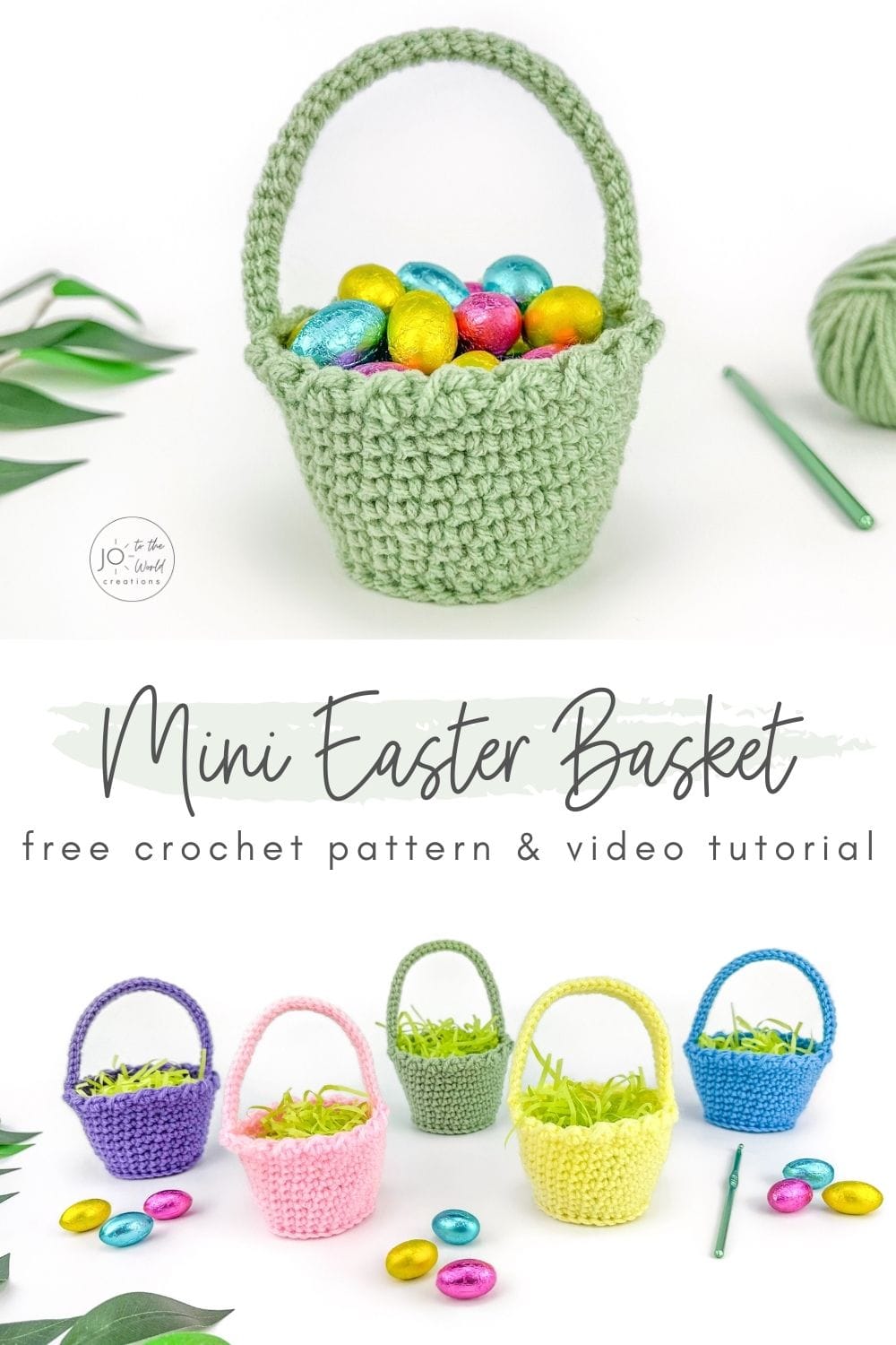 Mini Easter Basket Crochet Pattern Free