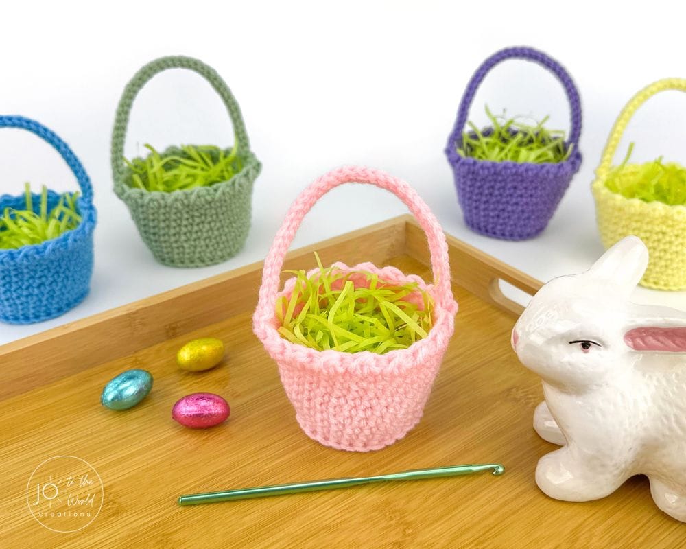 Mini Easter Baskets Crochet Pattern