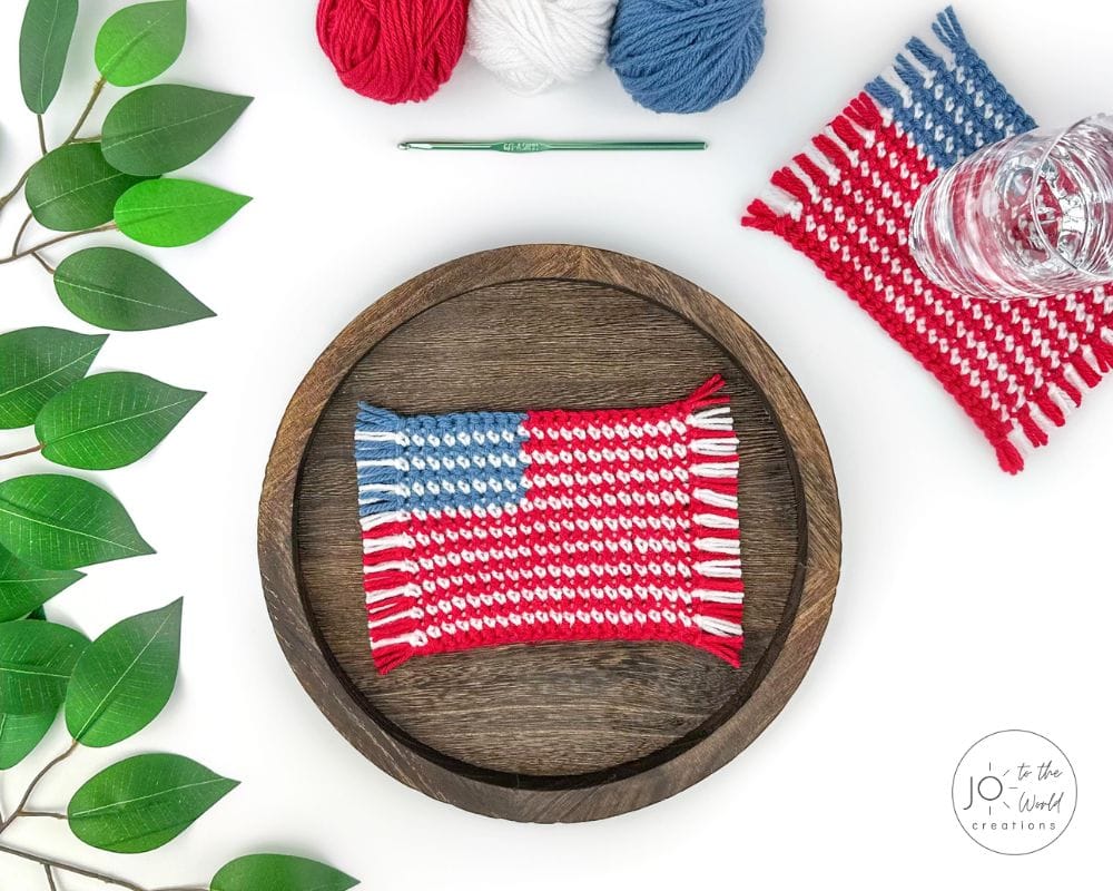USA Coaster Crochet Pattern