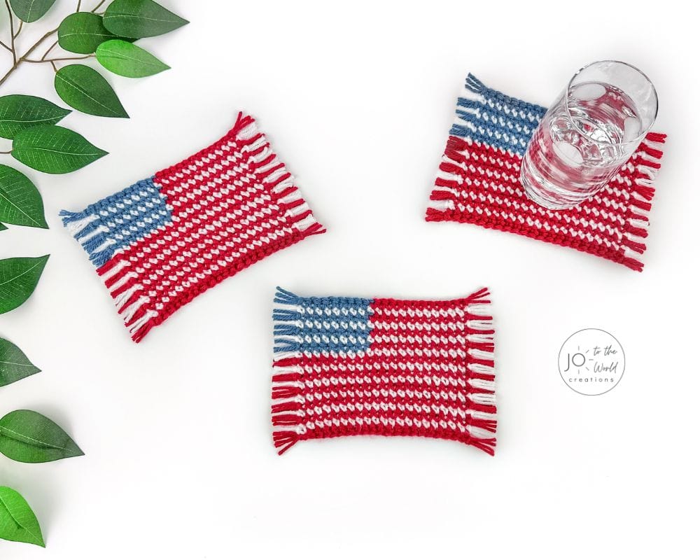 USA Coasters Crochet Pattern