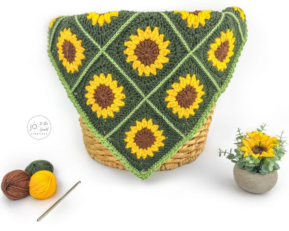 Sunflower Blanket Crochet Pattern