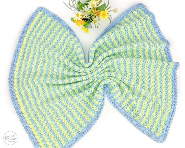 Three Color Blanket Crochet Pattern