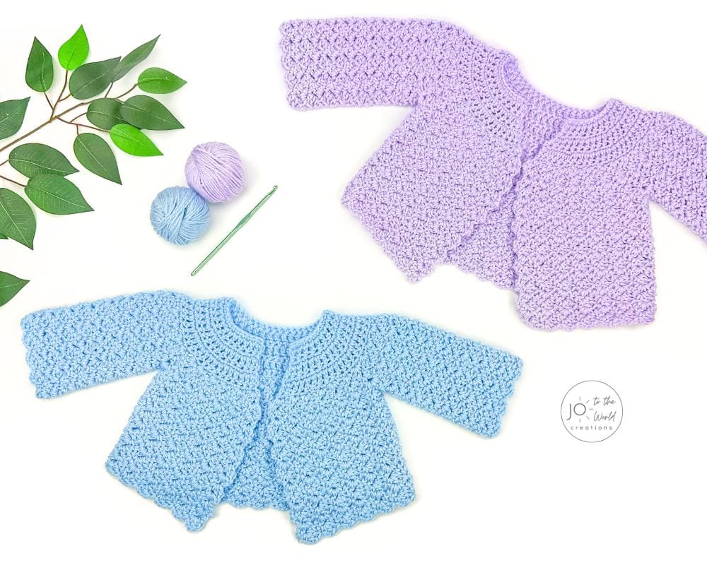 Classic Baby Cardigan – PDF Crochet Pattern