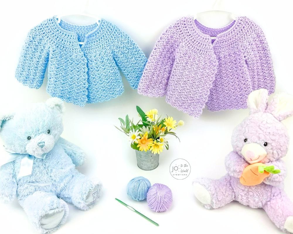 Classic Baby Cardigan Crochet Pattern