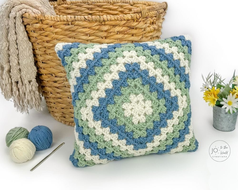 Crochet Granny Square Pillow Pattern