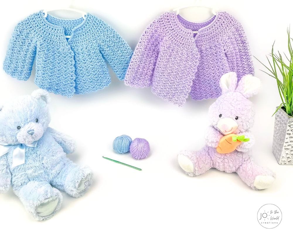Easy Baby Cardigan Crochet Pattern