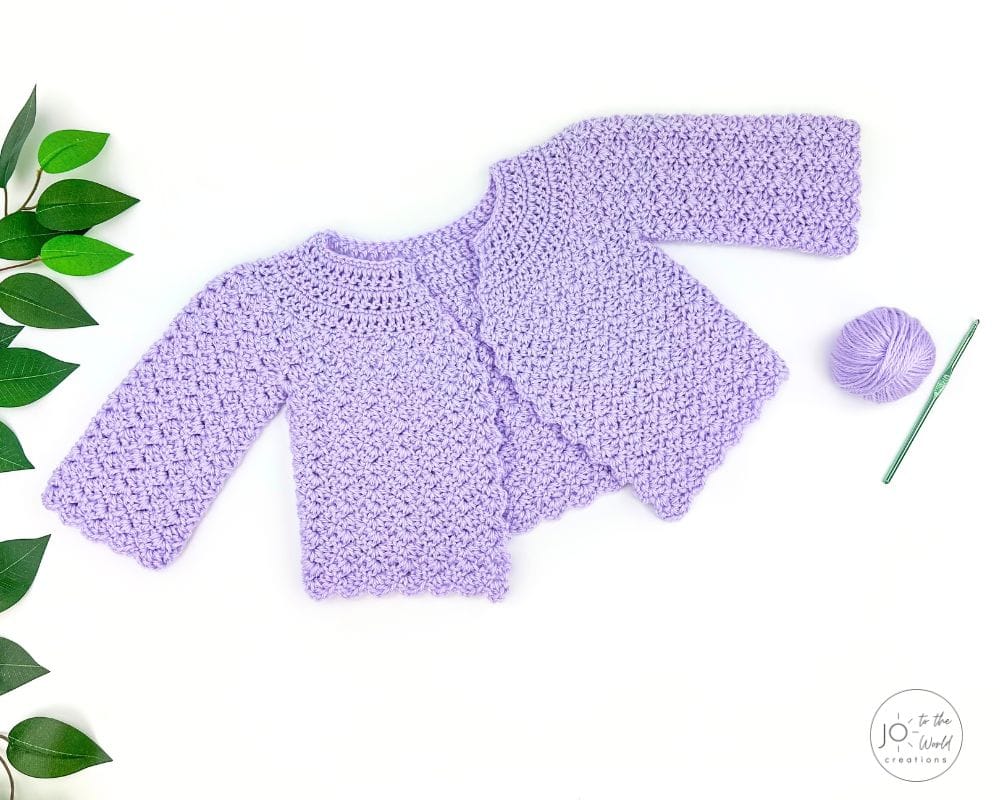 Easy Crochet Baby Cardigan Pattern
