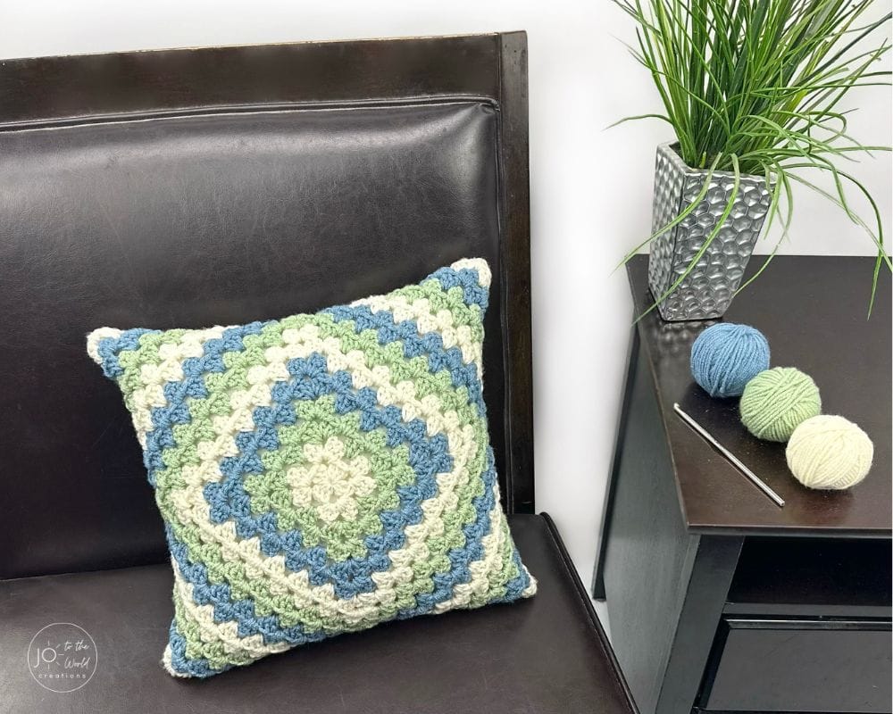 Easy Square Pillow Cover Crochet Pattern